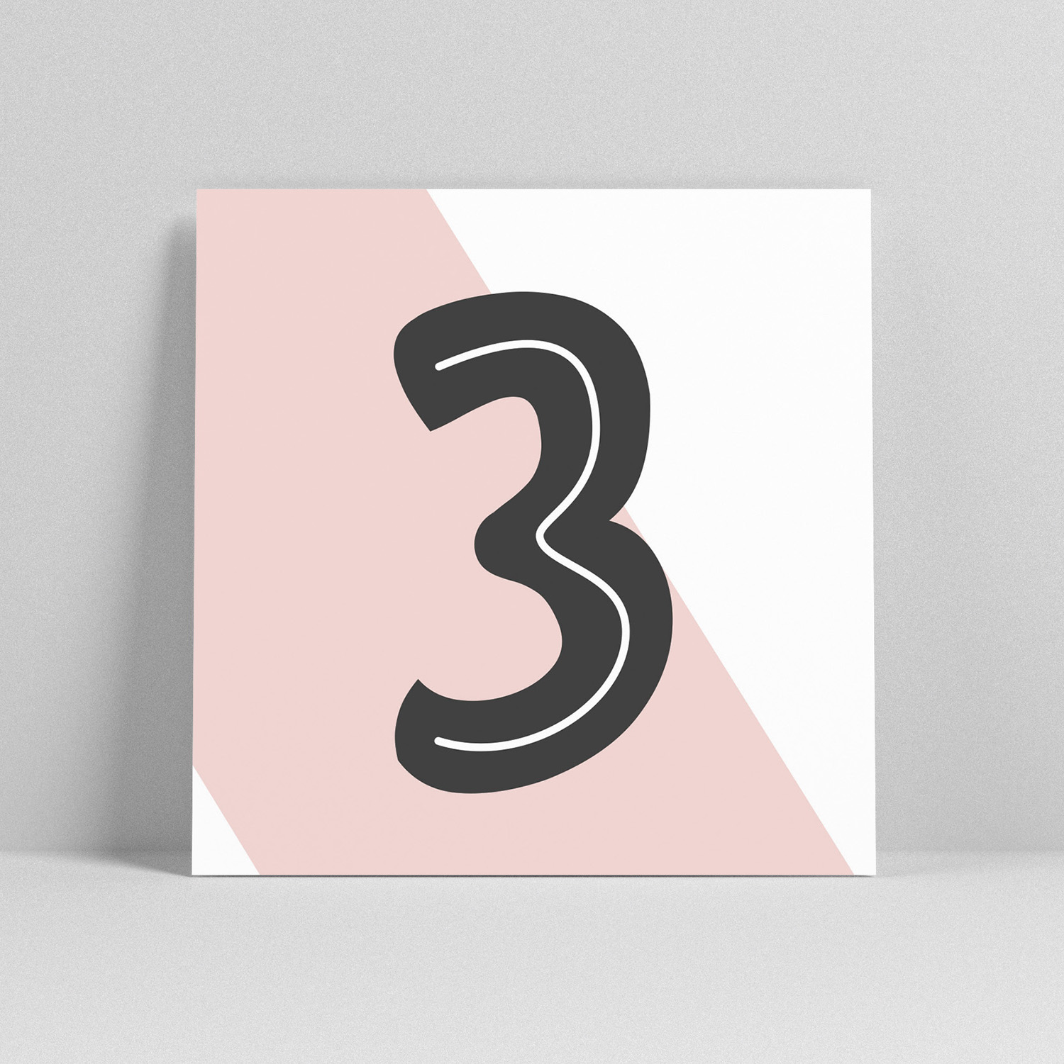 Lettercard "3"