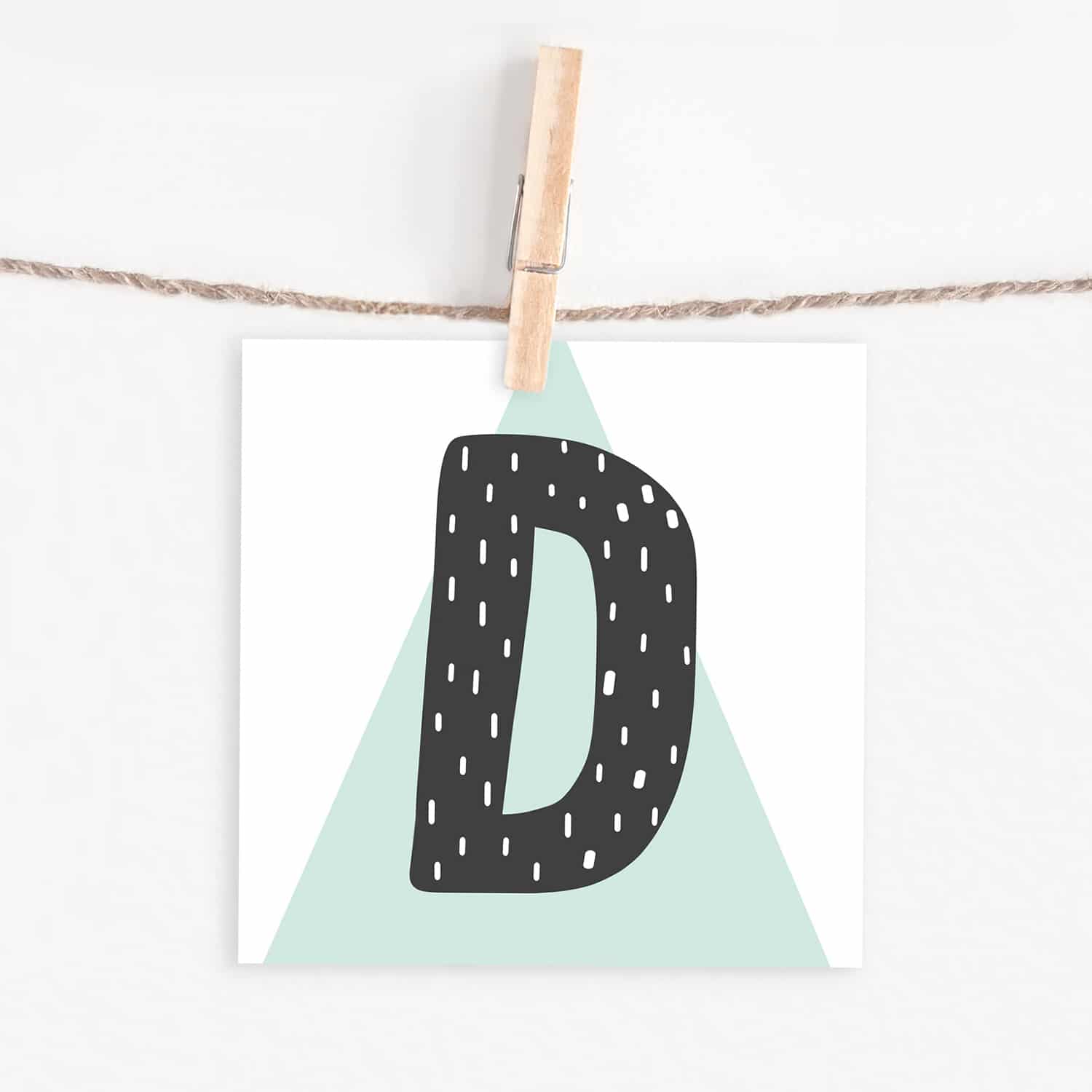 Lettercard "D"