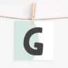 Lettercard "G"
