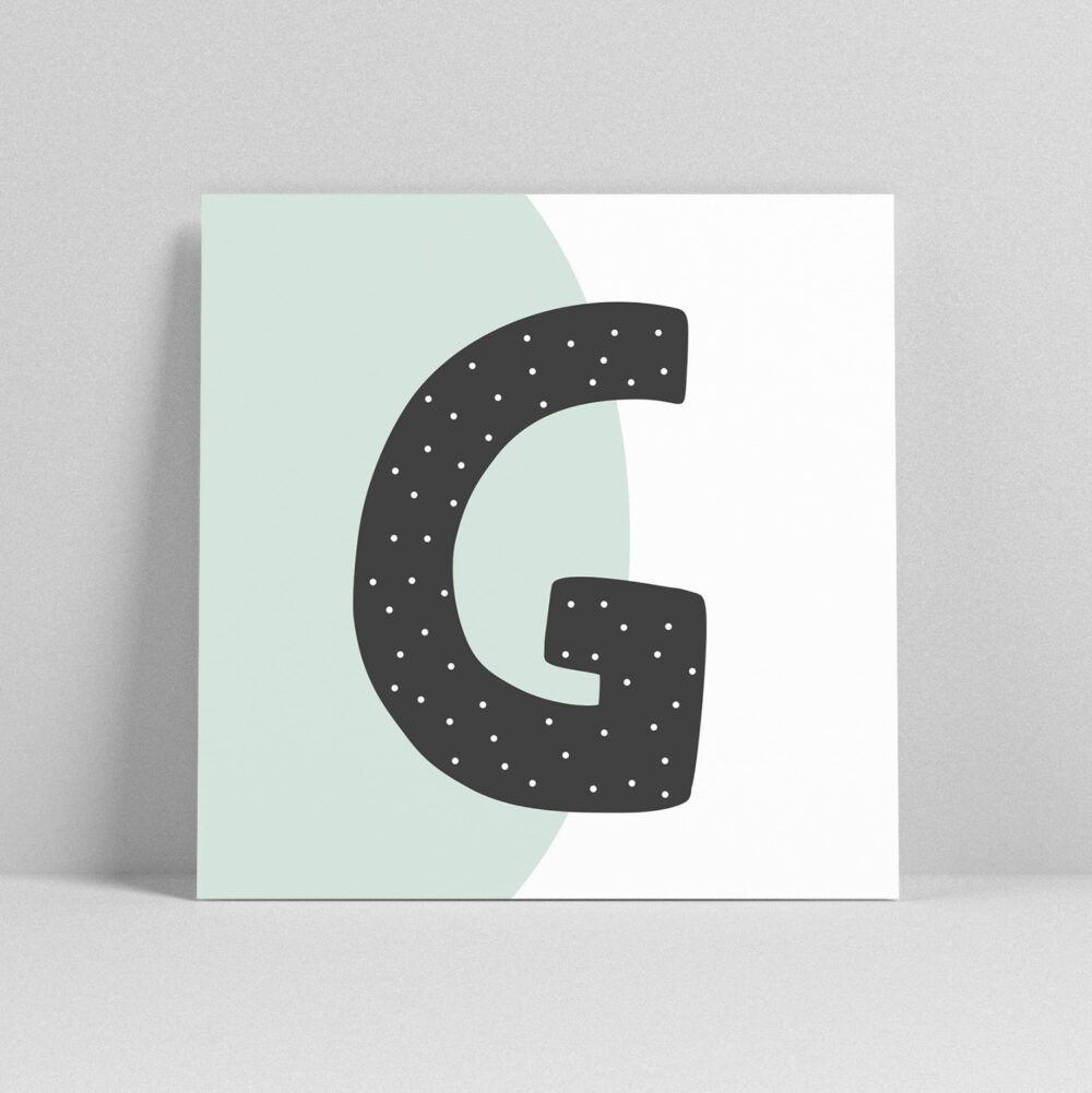 Lettercard "G"