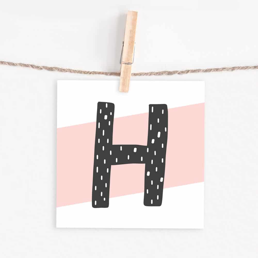 Lettercard "H"