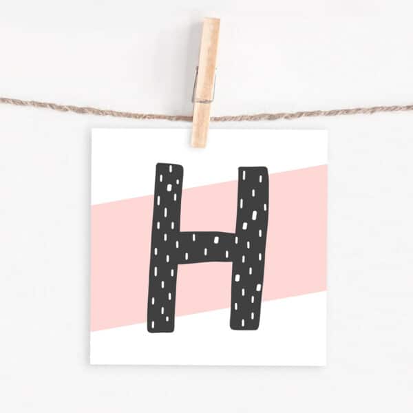 Lettercard "H"