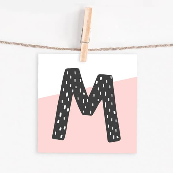 Lettercard "M"