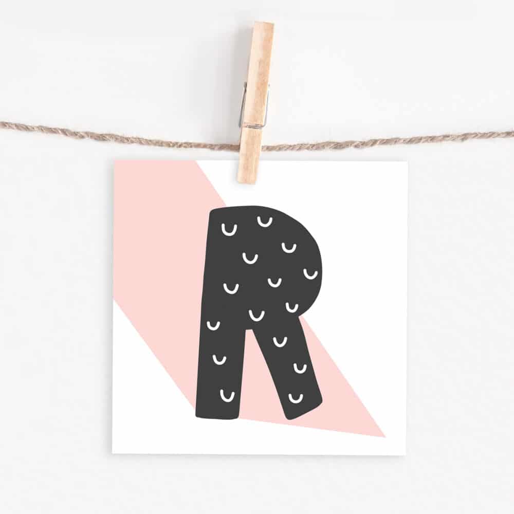 Lettercard "R"