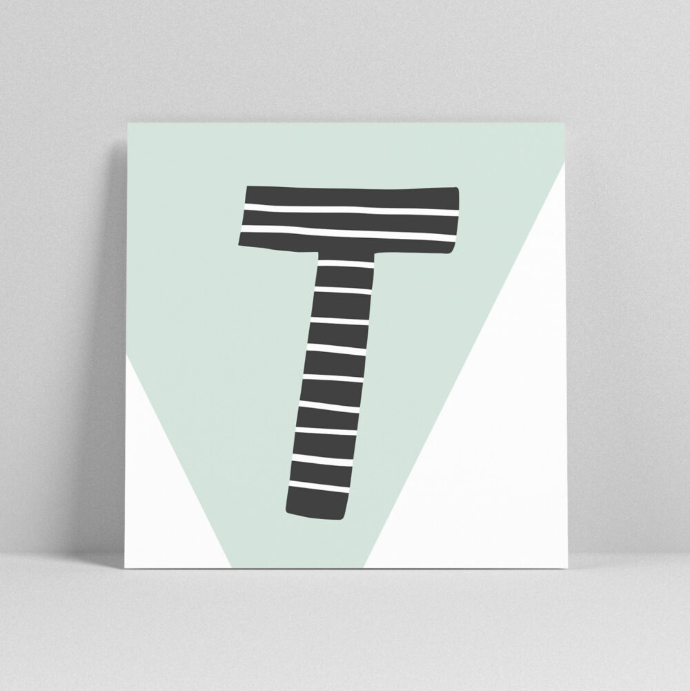 Lettercard "T"