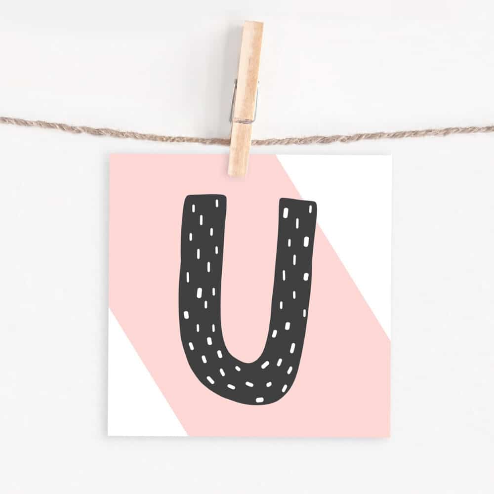 Lettercard "U"