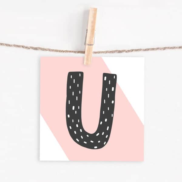 Lettercard "U"