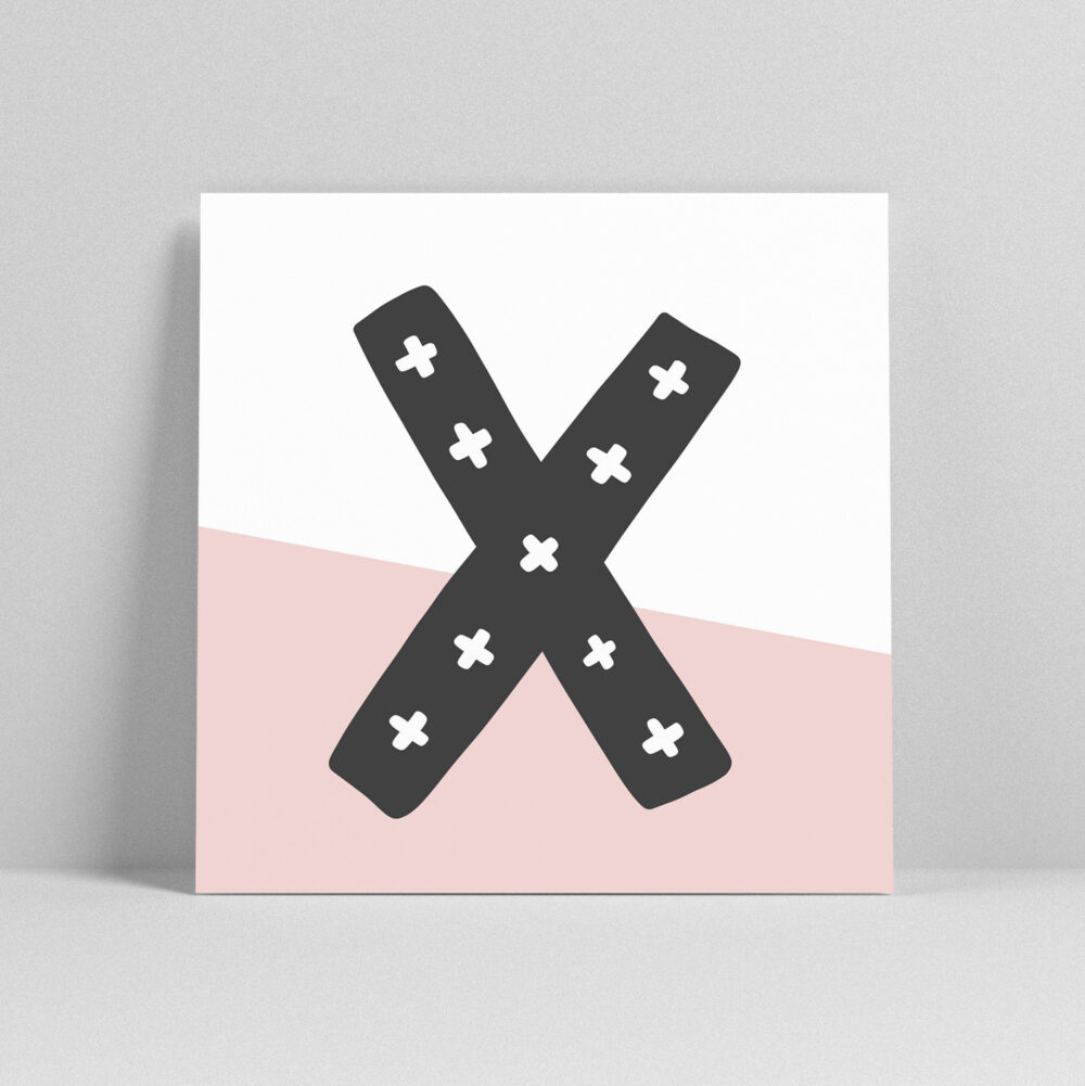 Lettercard "X"