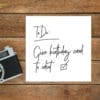 Little Note "Birthday card for idiot"