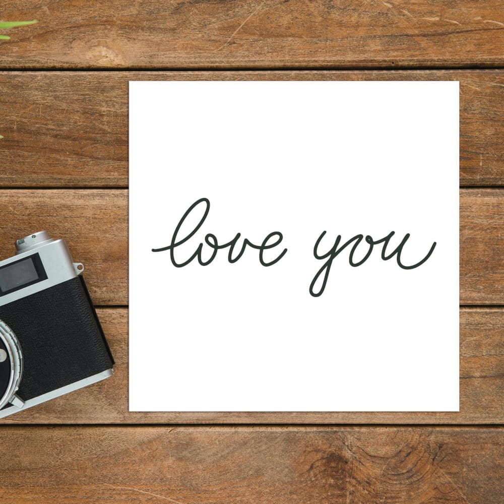 Little Note "Love you"