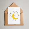 Sommerliche Designkarte "Happy Banana"