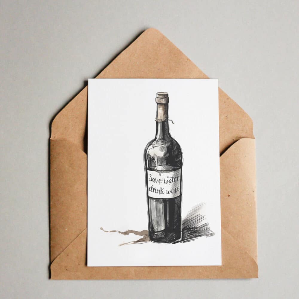 Save water drink wine