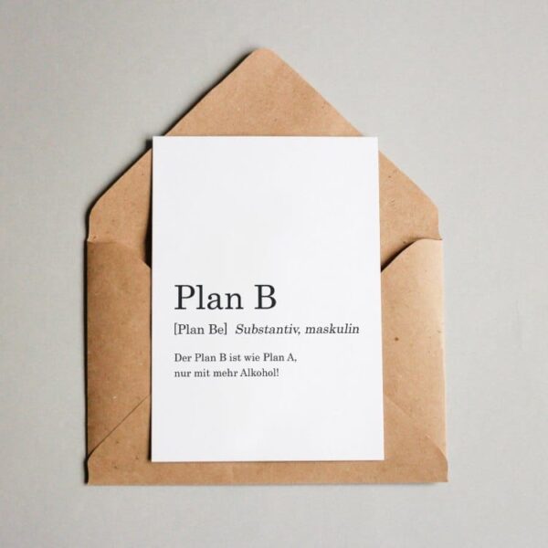 Wörterbuch: Plan B