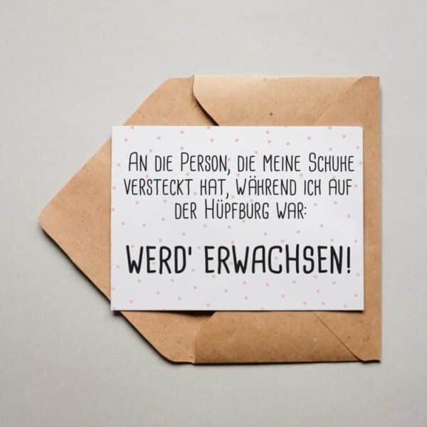 Werd' erwachsen!