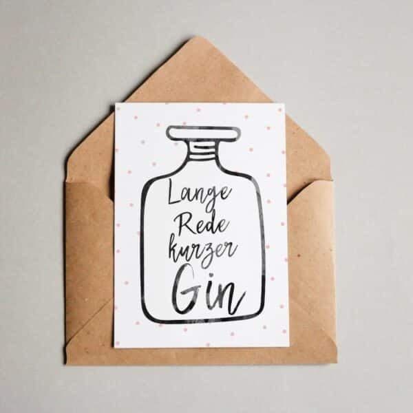 Lange Rede, kurzer Gin